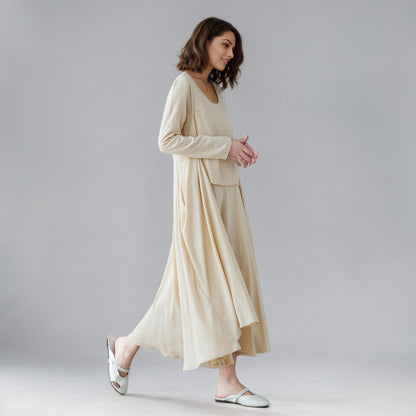 Asymmetrical Linen dress C5157
