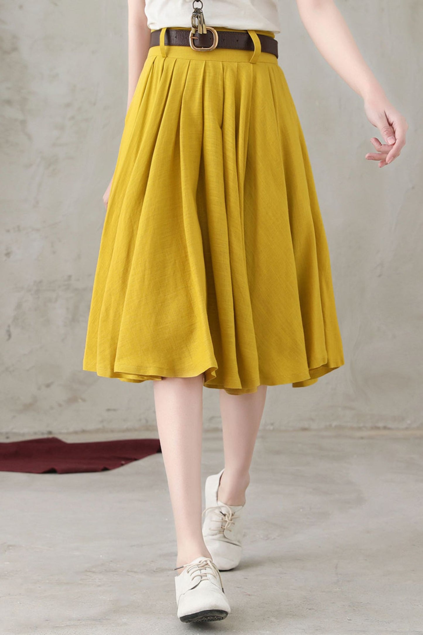 Women Swing Linen Skirt C2735