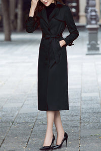 women spring and autumn trench coat C4202