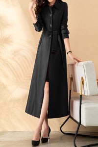 Autumn winter trench Coat Women C4158