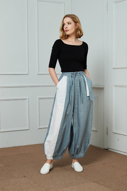 Oversize Linen Lantern Pants C1460