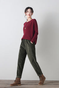 Autumn/winter long corduroy pants C4349