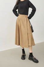 Load image into Gallery viewer, Warm a line winter wool skirt C3522
