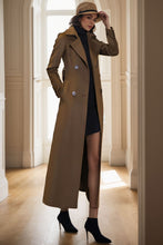 Load image into Gallery viewer, Womens Medium-length Brown coat C4070
