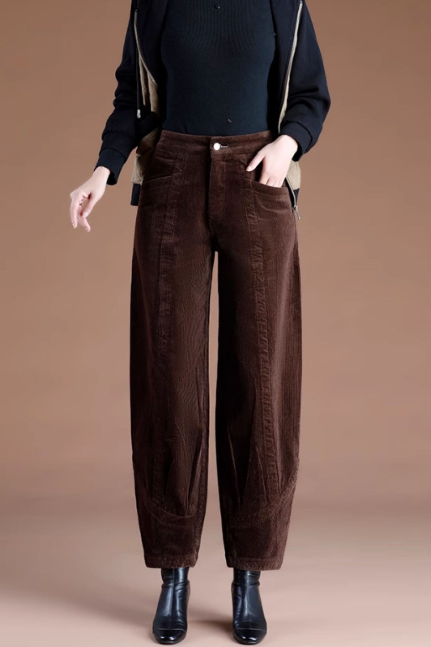 Corduroy long autumn pants C5215