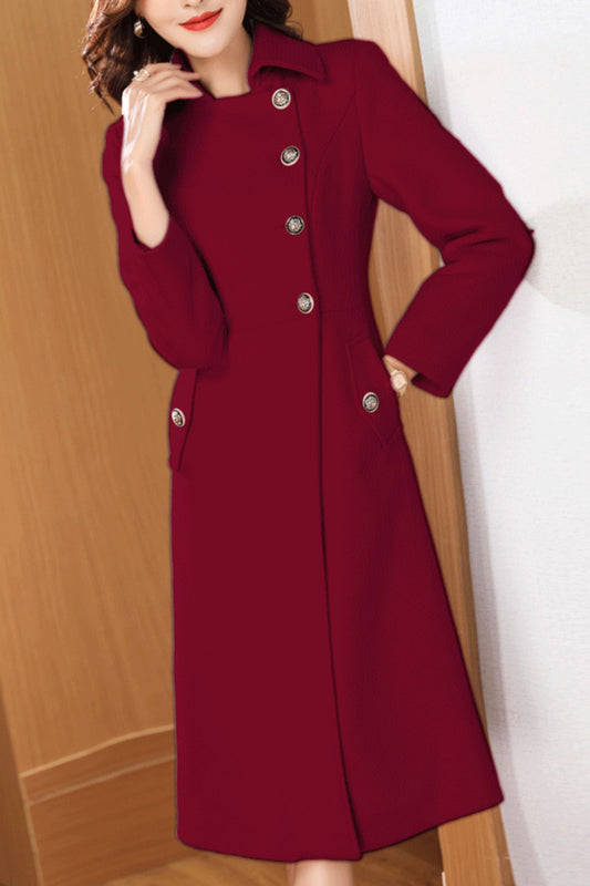 Women's Autumn and winter wool coat C4233