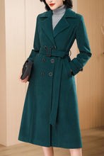 Load image into Gallery viewer, Women&#39;s Autumn and winter green plaid coat C4217
