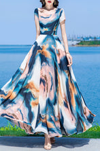 Load image into Gallery viewer, summer new chiffon printing dress C4019
