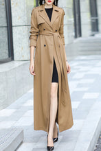 Load image into Gallery viewer, Coffee women spring and autumn trench coat C4194
