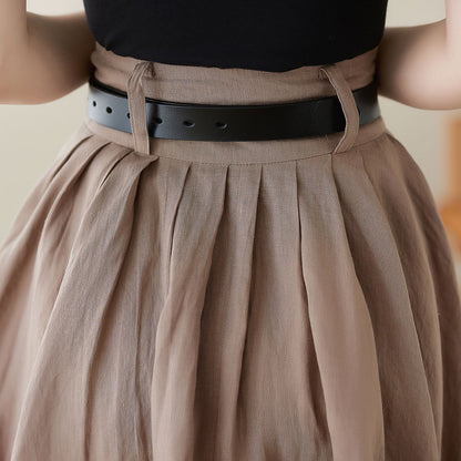 Pleated High Waist Skirt Women C3946