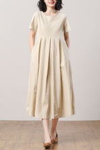 Load image into Gallery viewer, Summer Linen Dress for women C3283
