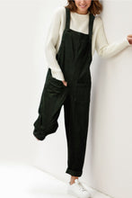 Load image into Gallery viewer, Women&#39;s black corduroy overalls C4311
