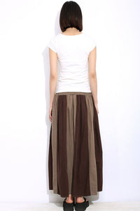 Maxi long woman linen plus size skirt C332