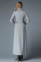 Load image into Gallery viewer, Double-breasted wool maxi coat Women C1766
