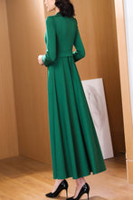 Load image into Gallery viewer, Green Two Piece long sleeved Dress C4188
