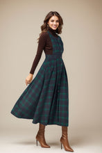 Load image into Gallery viewer, Womens Plaid Wool Dress C4326
