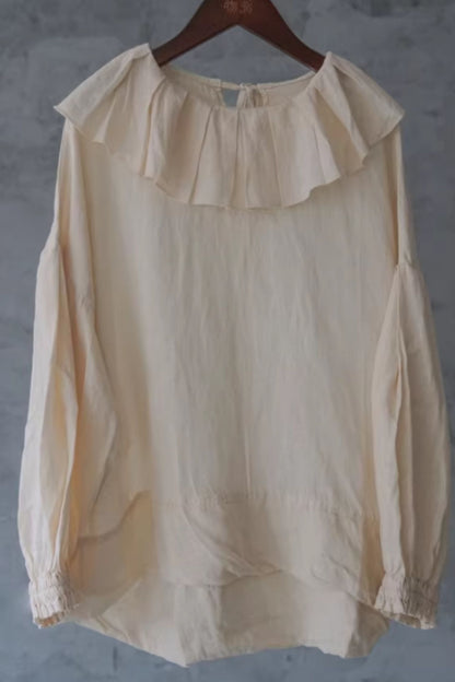 Spring casual linen blouse for women C5434