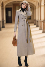 Load image into Gallery viewer, Trench Wool A line Coat Women C4071
