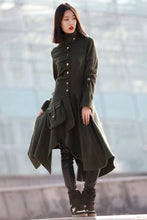 Load image into Gallery viewer, Army Green Modern Coat C183
