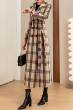 Load image into Gallery viewer, Plaid winter wool coat C4203
