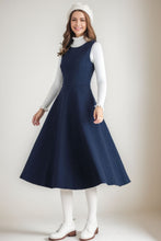 Load image into Gallery viewer, Winter Wool Pinafore Sleeveless Dress C4269
