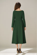 Load image into Gallery viewer, Princess Long winter wool dress C4334
