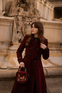 Long Double-breasted Wool Coat C4302