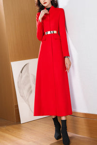 Women's Autumn and winter wool coat C4253