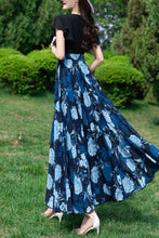 Load image into Gallery viewer, Long women summer chiffon printing dress C3986
