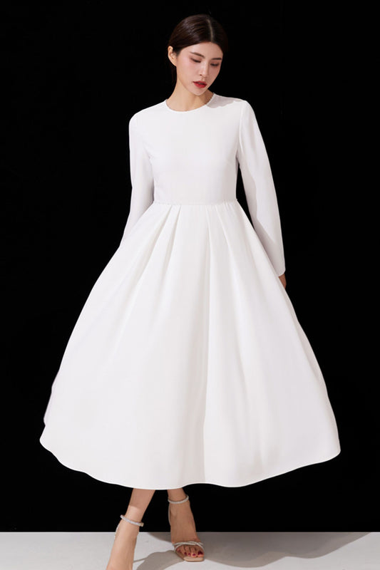 Women's Long Sleeves Wedding Dress C3897