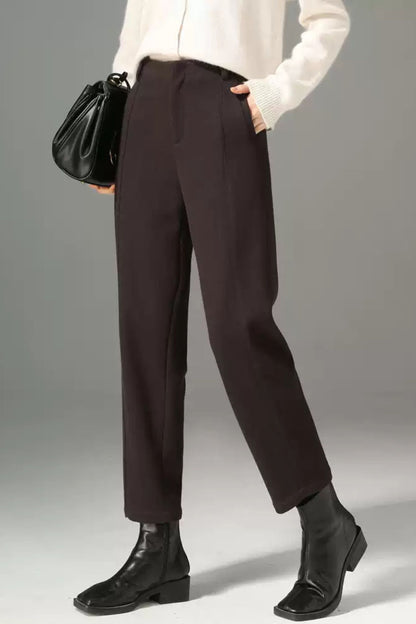 Winter wool womens office pants c5096