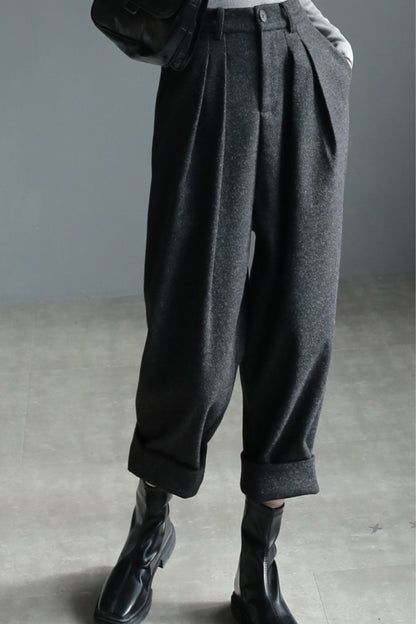 Winter wool womens office pants c5097