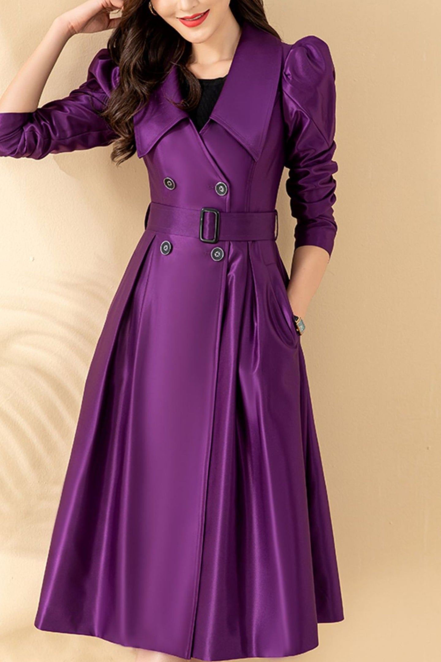 Women's Autumn winter trench Coat C4163