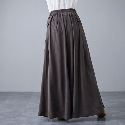 Womens Casual Long Linen pants c2125