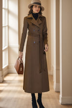 Load image into Gallery viewer, Womens Medium-length Brown coat C4070
