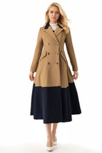 Load image into Gallery viewer, Womens Wool Double Breasted Dress Coat C4011
