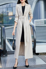 Load image into Gallery viewer, Off white women spring and autumn trench coat C4196
