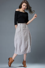 Load image into Gallery viewer, Light gray Women&#39;s Bud skirt C823
