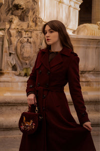 Long Double-breasted Wool Coat C4302