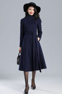 Vintage Inspired Wool Coat Women C2460