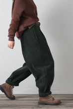 Load image into Gallery viewer, Wide leg winter corduroy pants women C4344
