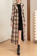 Load image into Gallery viewer, Plaid winter wool coat C4203
