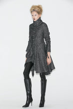 Load image into Gallery viewer, Asymmetrical Winter Wool Coat for Women C668
