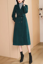 Load image into Gallery viewer, Women&#39;s Autumn and winter green plaid coat C4217
