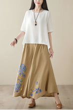 Load image into Gallery viewer, Linen printed pants Women C3959
