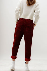 Long Corduroy Harem Pants Women C4310