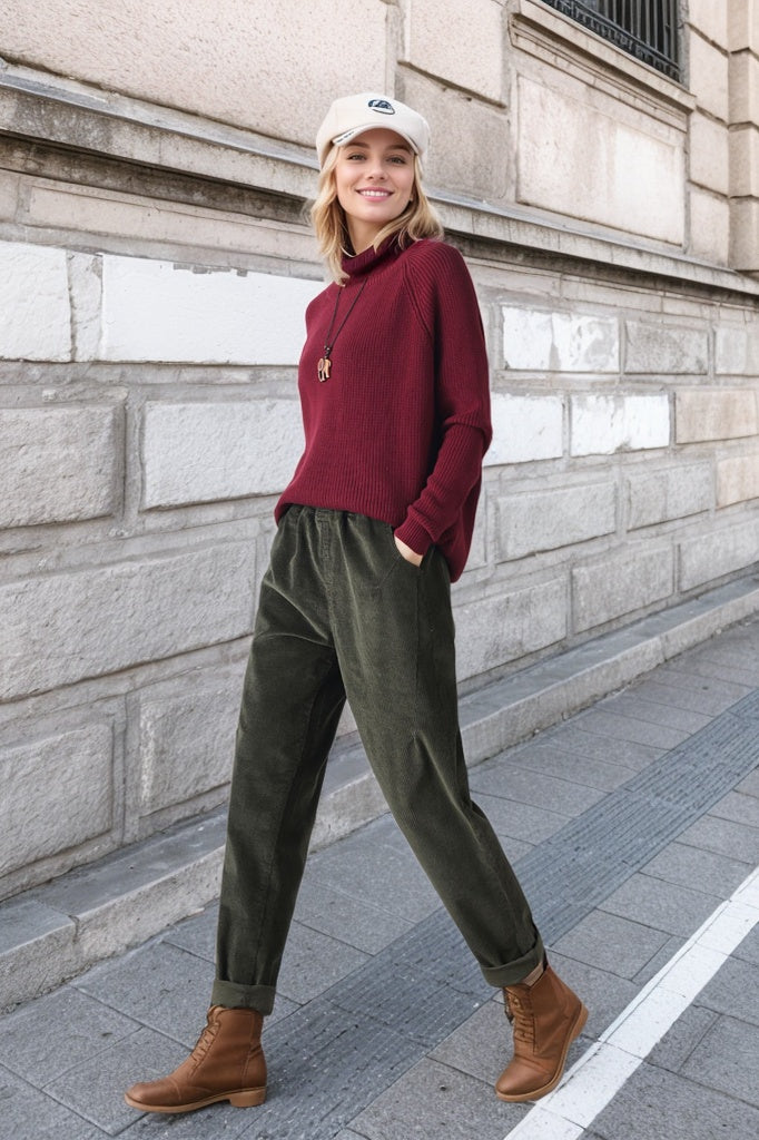 Autumn/winter long corduroy pants C4349