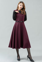 Load image into Gallery viewer, Midi Wool Pinafore Dress C4444
