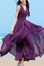 Load image into Gallery viewer, New irregular large hem chiffon dress HY0027
