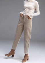 Load image into Gallery viewer, Tapered Corduroy Pants, Long Corduroy Pants C3514
